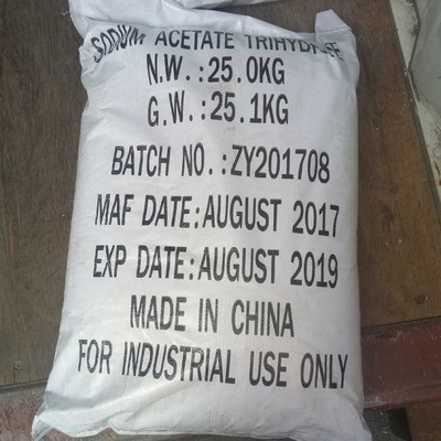 Textildruckfärbender Beize-Natriumacetat Trihydrate CAS 6131-90-4